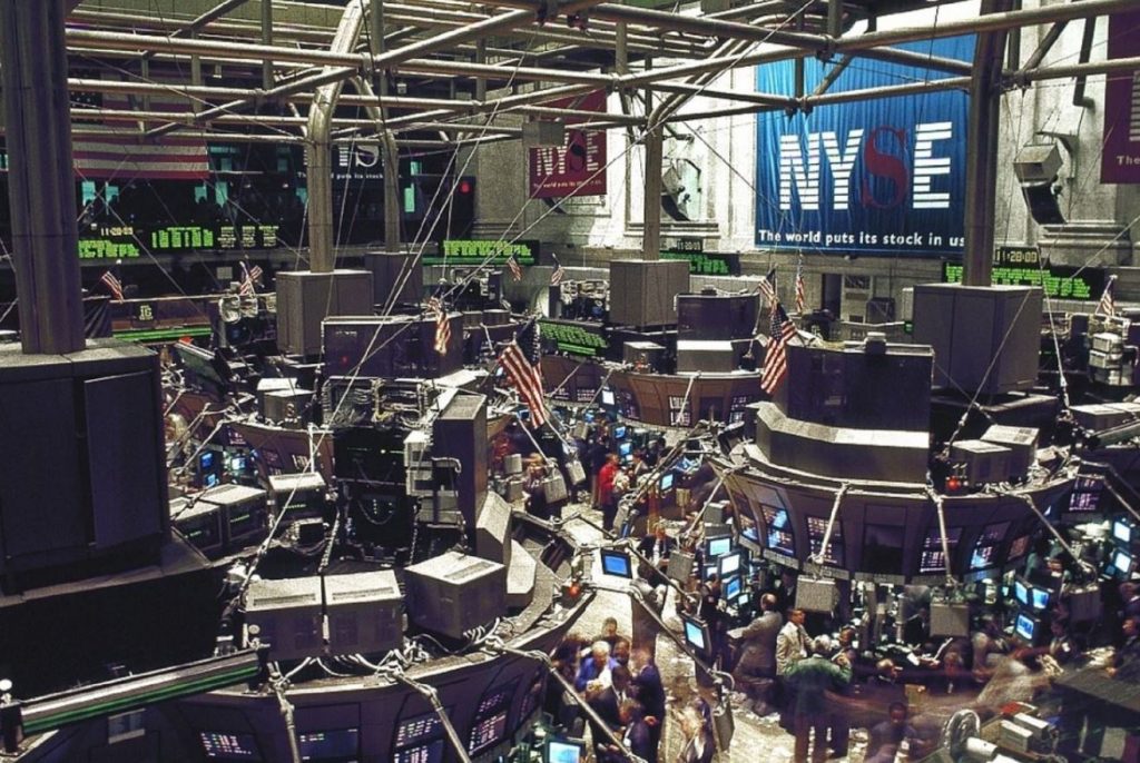 Bolsa de Nueva York, donde se venden y compran acciones todos los dias